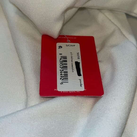 SPANX PERFECT LENGTH DOLMAN SWEATSHIRT SMALL POWDER - Picture 7 of 7